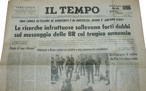 Aldo Moro 1978 ed il Lago della Duchessa, dal quotidiano il Tempo:  Foto 1