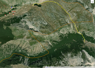 CAI 103A (Lago della Duchessa - Capo Teve), anteprima miniatura mappa satellitare