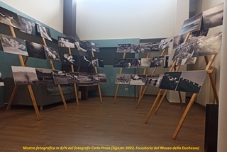In foto l'ingresso della Foresteria del Museo con la mostra fotografica allestita dal fotografo Carlo Proia	
