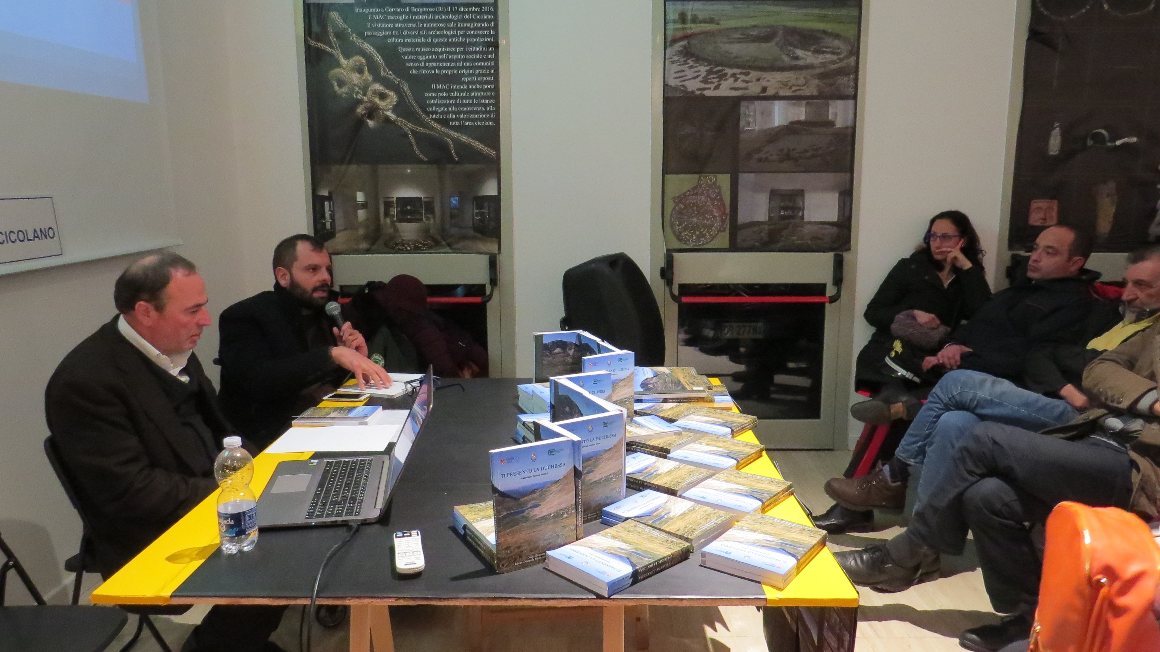 Il Sindaco del Comune di Borgorose, Dott. Mariano Calisse (Presidente dell'Ente gestore dell'Area Protetta), conclude gli interventi