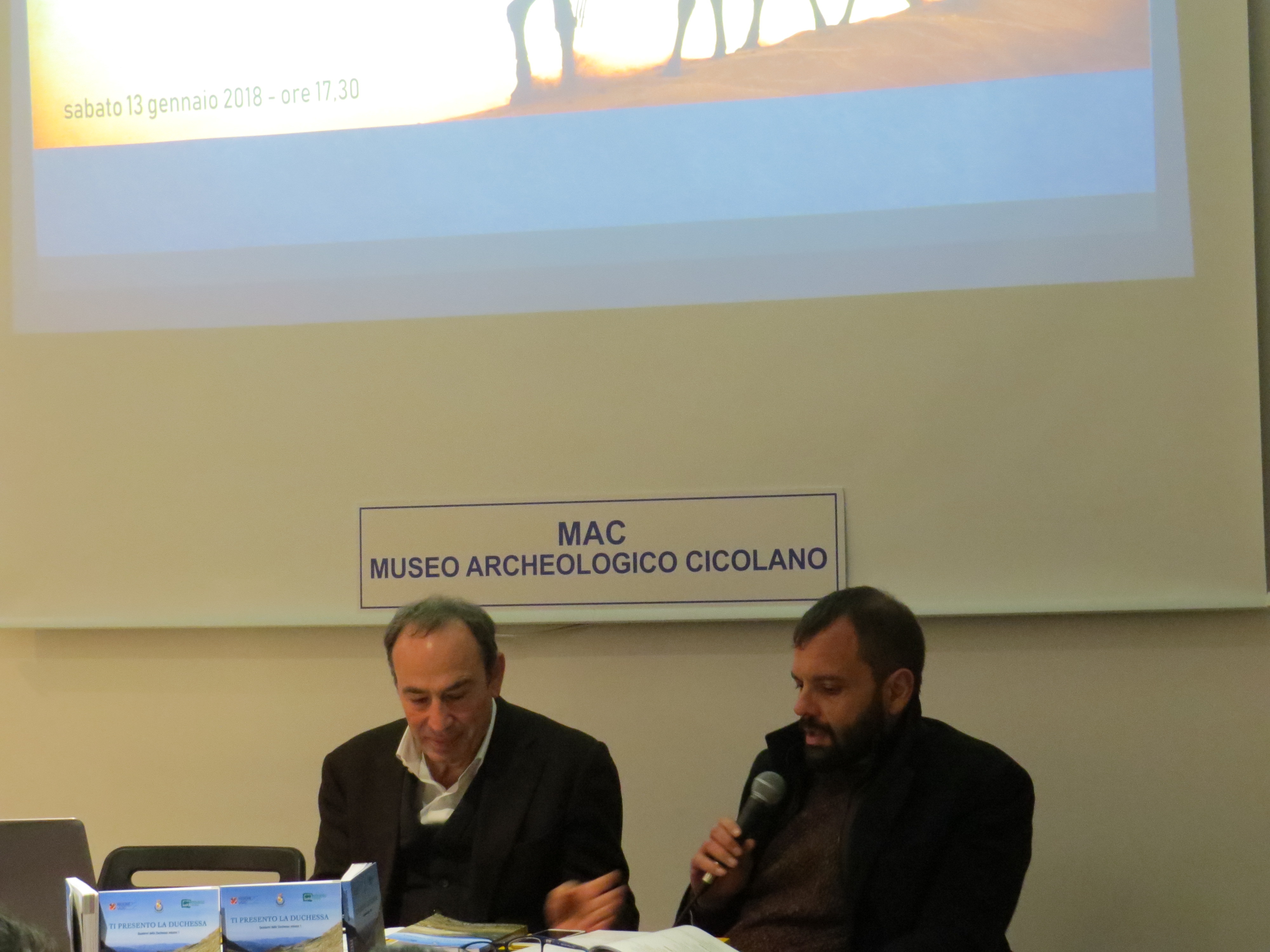 Il Sindaco del Comune di Borgorose, Dott. Mariano Calisse (Presidente dell'Ente gestore dell'Area Protetta), conclude gli interventi
