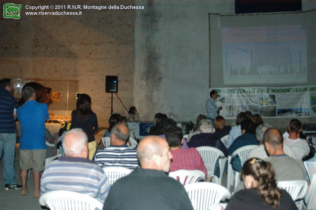  Presentazione del Life Arctos in Piazza San Francesco a Corvaro - In galleria foto n. 4